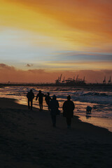 sunset at the beach © Elninho