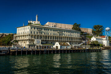 Beautiful shot of the great built Alcatraz island Fisherman's, USA