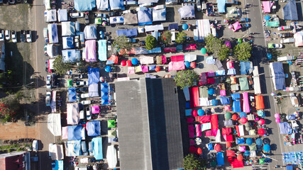 Top view city. Top view town. Top view Landscape.