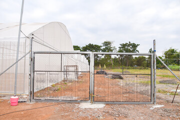 Greenhouse for growing cannabis in a closed system.