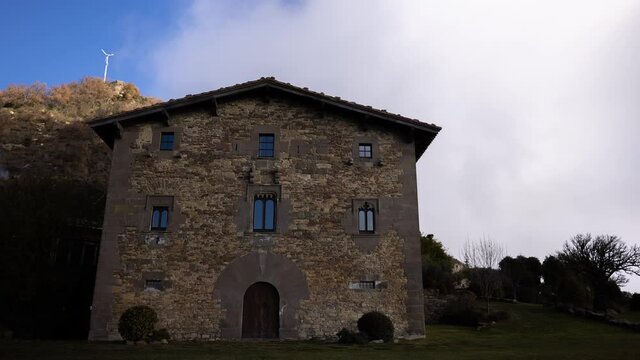 Rural house timelapse in tavertet in spain