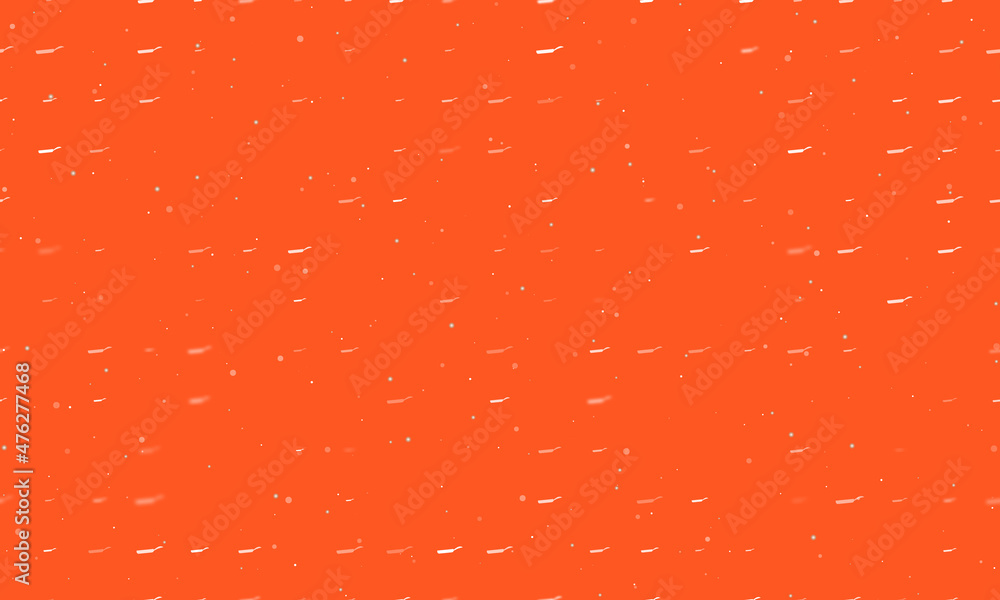 Poster seamless background pattern of evenly spaced white pan symbols of different sizes and opacity. vecto