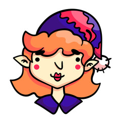 lllustration of a Christmas Elf