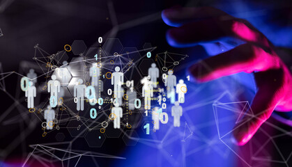Telecommunication concept with abstract network structure