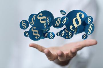 Law and justice concept digital