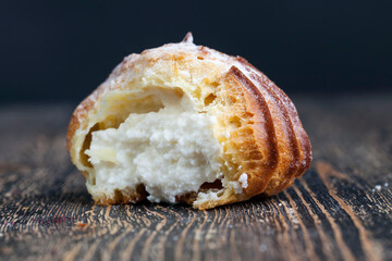 custard cake with sweet curd filling