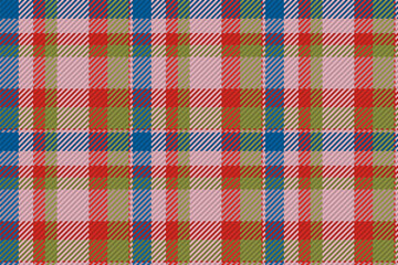 Seamless pattern of scottish tartan plaid. Repeatable background with check fabric texture. Vector backdrop striped textile print.