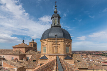 Toledo, Spain, October 2019 - view of the dome of The Church of San Idelfonso, also known as the...