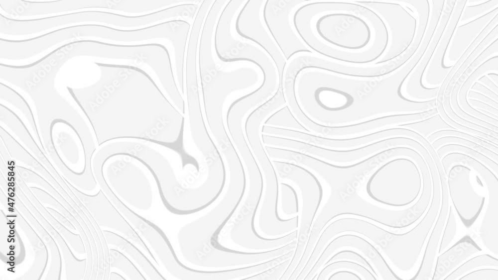 Poster white smooth glossy abstract elegant liquid animation background. seamless looping animation.
