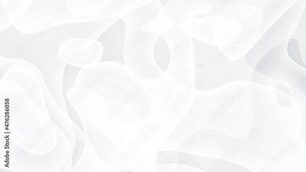 Poster white smooth glossy abstract elegant liquid animation background. seamless looping animation.