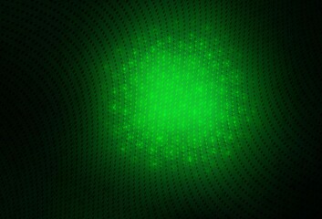 Dark Green vector Abstract illustration with colored bubbles in nature style.