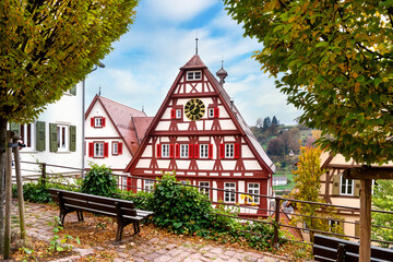 Old town of Altensteig in Black Forest, Germany
