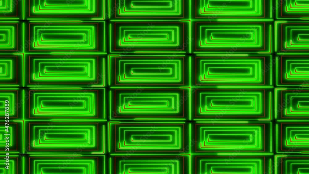 Poster neon glow color moving seamless art background abstract motion screen 4k. neon moving seamless art l