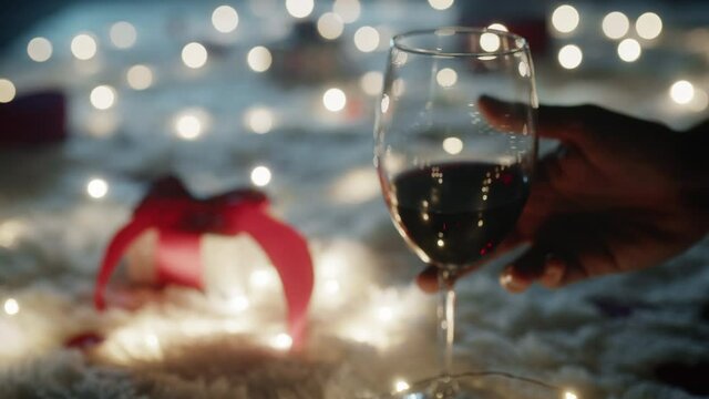 Calici di vino per san Valentino festa