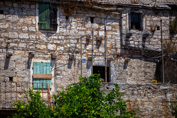 Fototapeta na wymiar Authentic Dalmatian architecture, Solta island - Croatia
