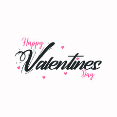 Vector Illustration Valentines Days with handwritten Calligraphy text-Background-Banner