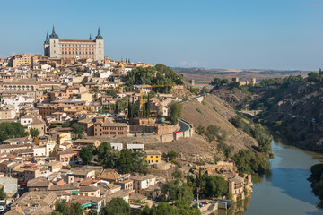 Fototapeta na wymiar View of Toledo from a viewpoint called Mirador del Valle (Valley Viewpoint) - Toledo, Spain