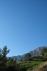 clouds over the mountains