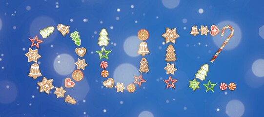 Colorful Christmas Decoration Letter Building Word Quiz