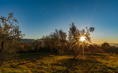 Molise, Italy.  Spectacular autumn panorama.