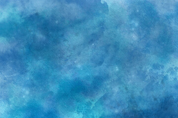 Blue with gray and white realistic watercolor texture on paper background. Abstract Blue Background with Watercolor. Abstract blue watercolor texture background with liquid fluid texture. 