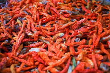 Dried red chilli, hot and spicy