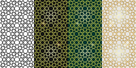 seamless moroccan pattern with geometric texture vector illustration