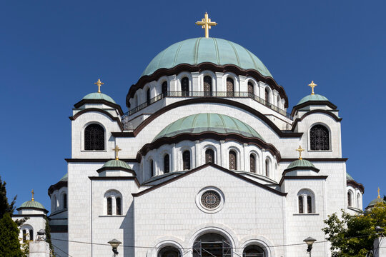 Cathedral Church Of Saint Sava At The Center Of City Of Belgrade, Serbia