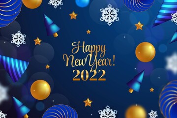 realistic new year background abstract design vector illustration