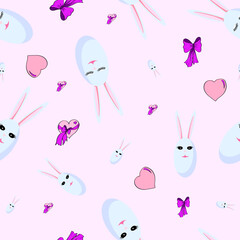 Vector Easter background. It fits very well in textiles, fabric, bedding, wallpapers, decorative elements.