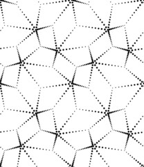 Vector geometric seamless pattern. Modern geometric background. Mesh of points.