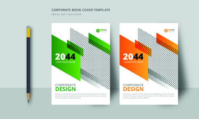 City background corporate business book cover design or annual report or booklet cover template