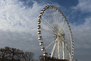 La grande roue de Paris en 2021, située jardin des Tuileries, ville de Paris, Ile de France, France