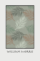 Contemporary botanical poster inspired by Morris.