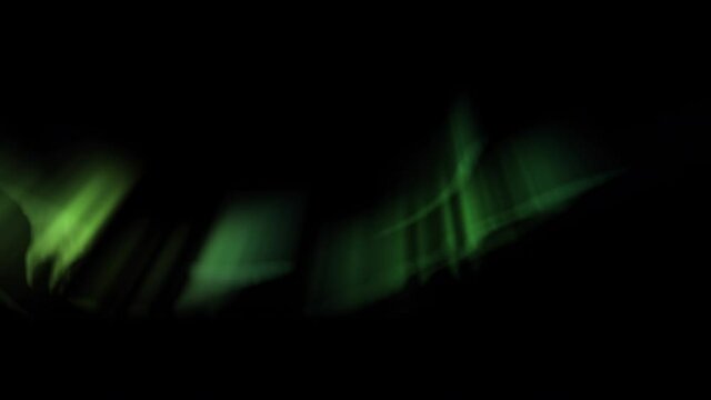 Northern Lights Aurora Borealis Green Animation Loop 4
