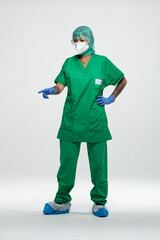 Infirmière protection hôpital Covid 19
