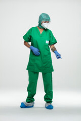Infirmière protection hôpital Covid 19