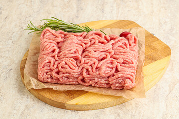 Raw beef minced meat for cooking