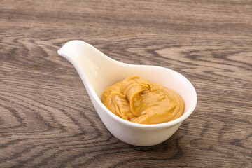 Peanut butter in the bowl