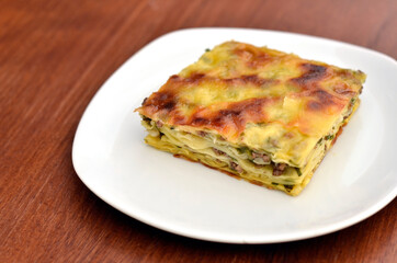 turkish tradational patty with spinach and meat