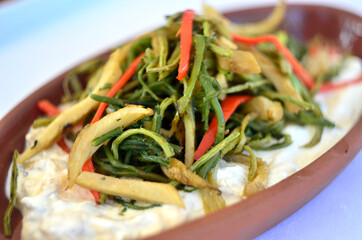 turkish sevketi bostan with yogurt