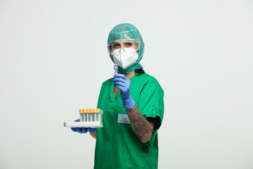 Infirmière protection hôpital Covid 19