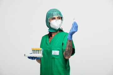 Infirmière protection hôpital Covid 19