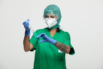 Infirmière protection hôpital Covid 19