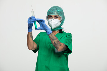 Infirmière protection hôpital Covid 19