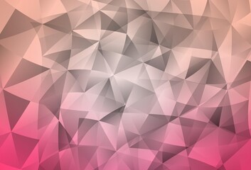 Light Pink vector background with polygonal style.