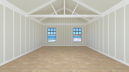 海が見えるリビングルーム