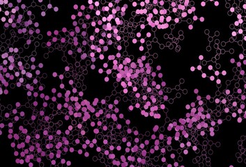 Dark Pink vector template with artificial intelligence structure.