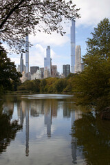 New York City skyline from central park