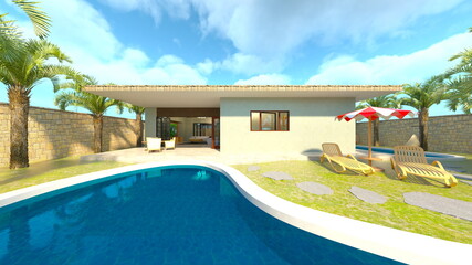 プール付き住宅